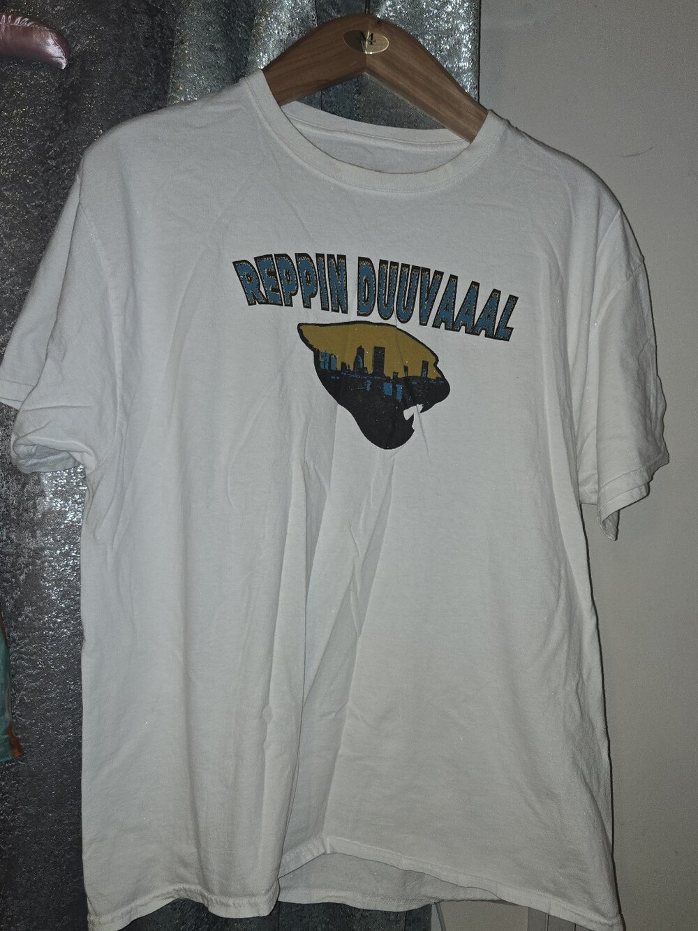 Reppin Duuvaaal Jacksonville Jaguars Custom Promo Tee Men's XL Local Event 2018